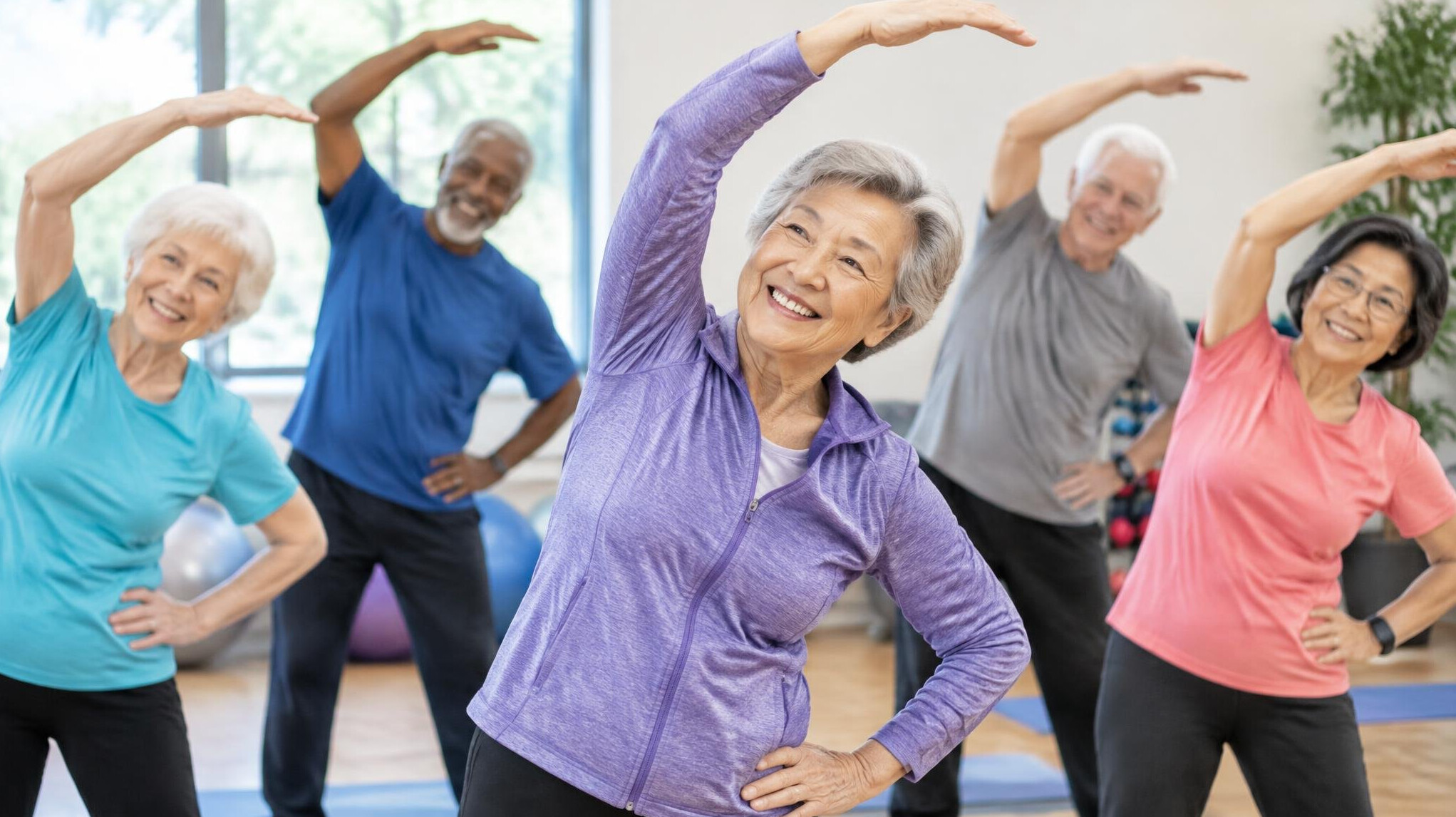 seniors in group activity